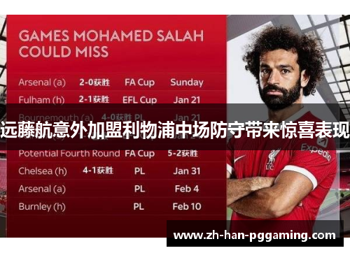 远藤航意外加盟利物浦中场防守带来惊喜表现